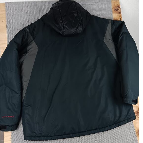 Columbia Omni Shield Jacket Coat Mens XXL Black/Gray Waterproof Outdoors Hooded - Picture 3 of 12